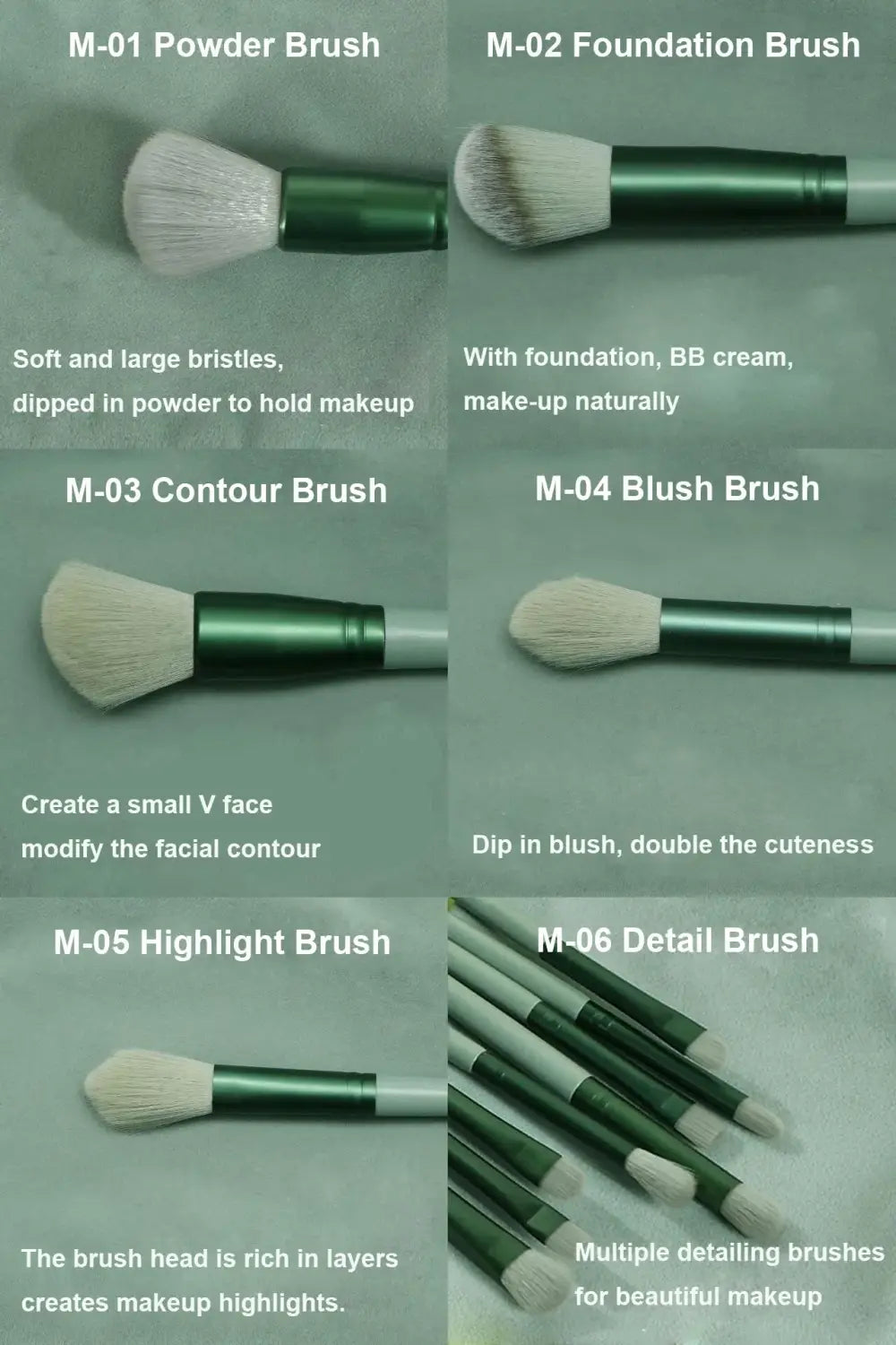 Makeup Brushes Set – 13-Piece Professional Brush Set with Bag