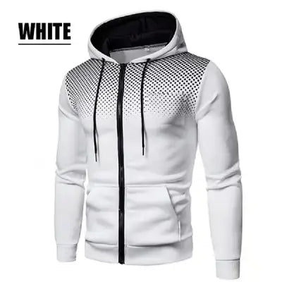 Elite Wrestling Zipper Hoodie Winter Men’s Casual Jacket - WHITE / XL