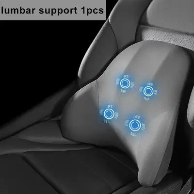 LIVIAUTOLIFE Electric Lumbar Support and Vibration Massage Neck Cushion - lumbar support 1 2