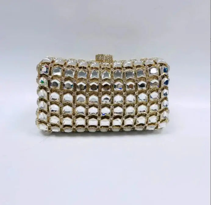 Crystal Evening Bag: Luxury Diamond Party Clutch for Weddings & Events