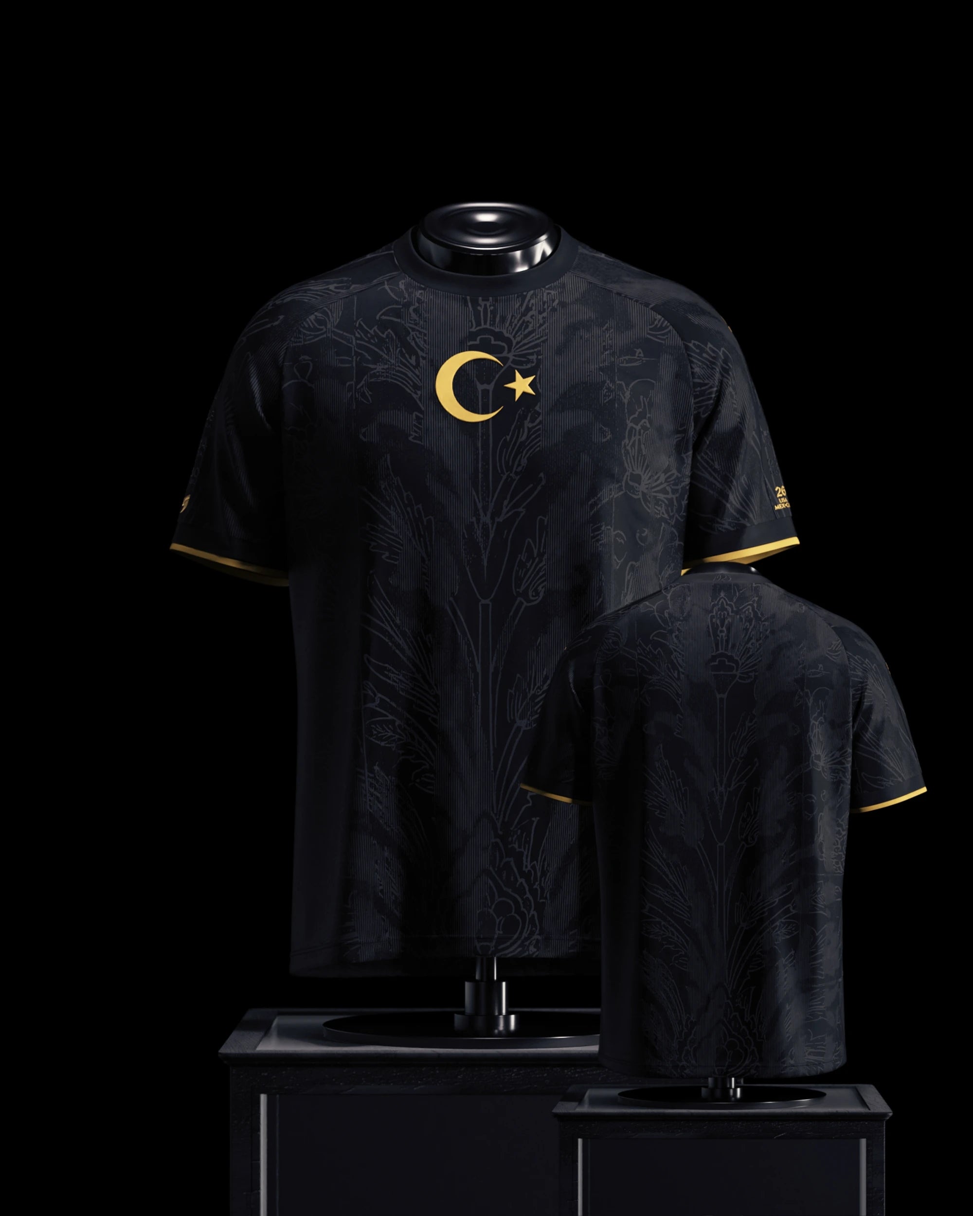 2026 Turkey Football Jersey Breathable Floral Soccer Tee