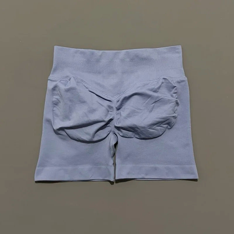 HISTELLO Seamless Yoga Shorts Small Polyamide Butt Lifting Activewear