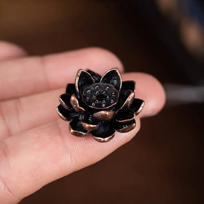 Lotus Flower Incense Burner High-Quality Reflux Stick Holder for Home