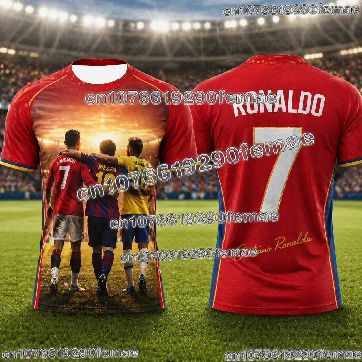 2026 Special Edition Ronaldo No.7 Soccer Jersey Oversize Breathable Training Tee