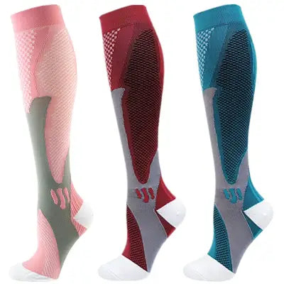 Home 3 Pairs Compression Socks 30mmHg for Varicose Veins and Edema - MIX003-226 / XXL