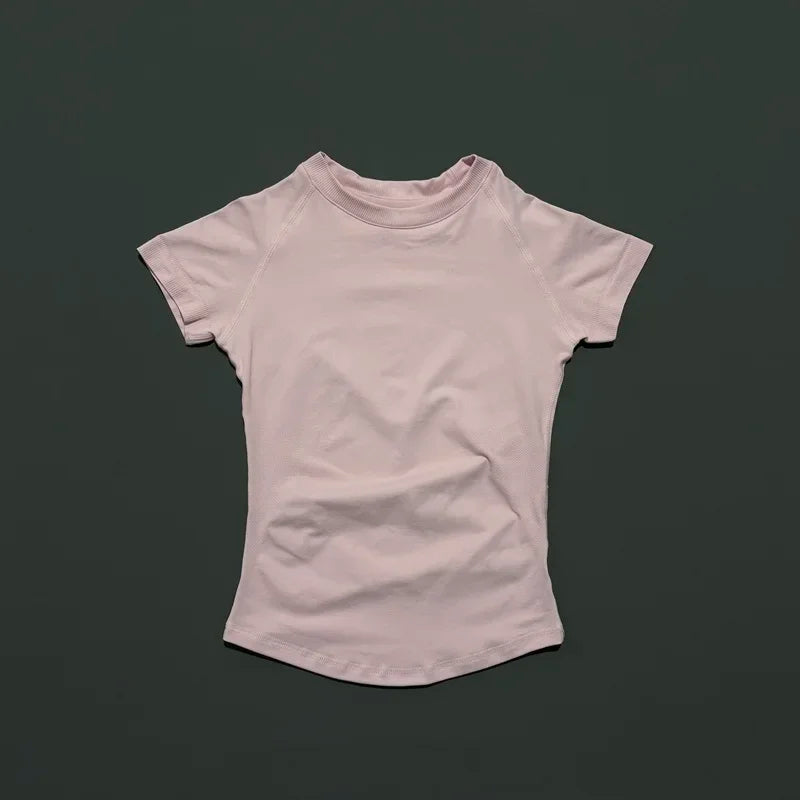 Unisex Summer Sports T Shirt Stretchy Breathable Fitness Top