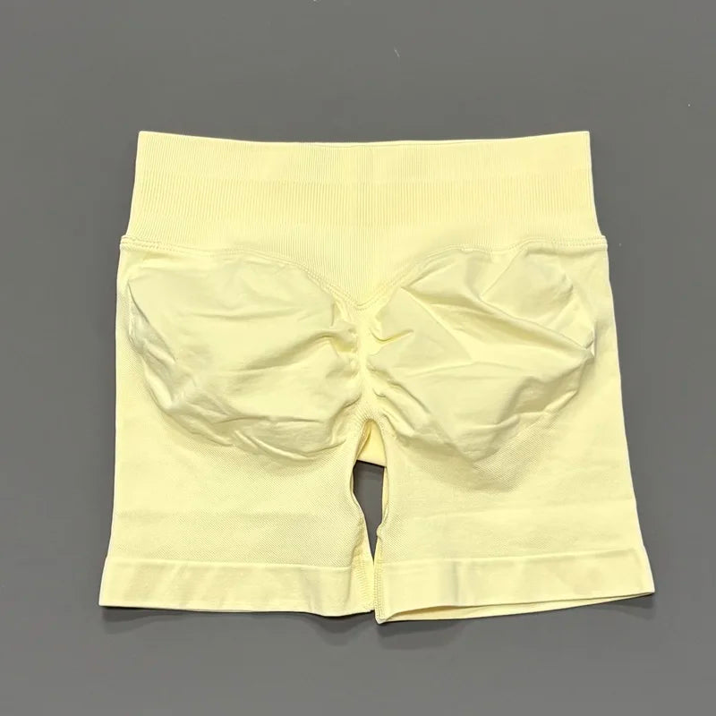 HISTELLO Seamless Yoga Shorts Small Polyamide Butt Lifting Activewear