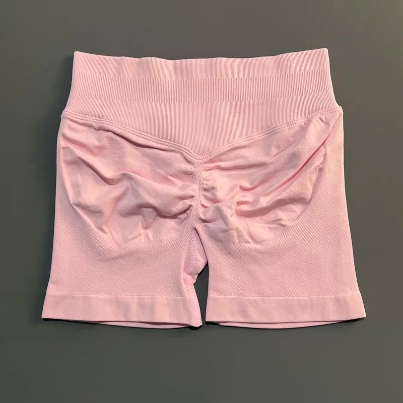 HISTELLO Seamless Yoga Shorts Small Polyamide Butt Lifting Activewear