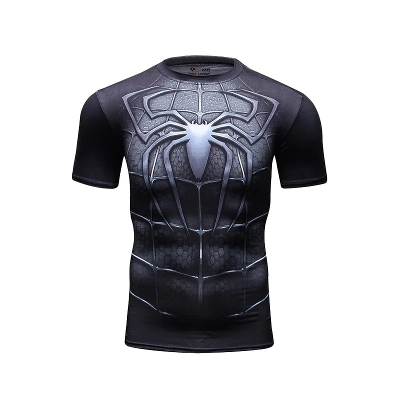 Funny Spider Short Sleeve Tops 3D Printed Unisex Cosplay Style