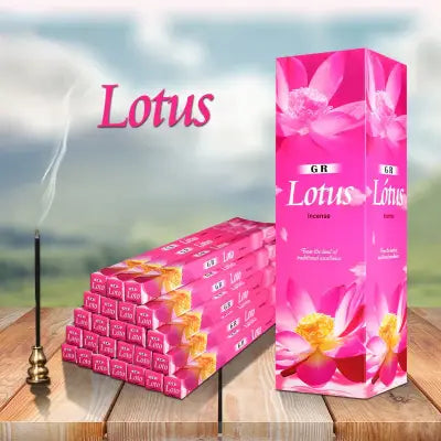 India Lavender and Sandalwood Incense for Aromatherapy and Meditation - 5 small boxes 40pcs / Lotus