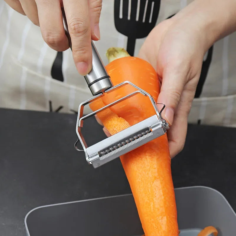 Stainless Steel Kitchen Peeler Fruit Vegetable Tool for Julienne Slicing