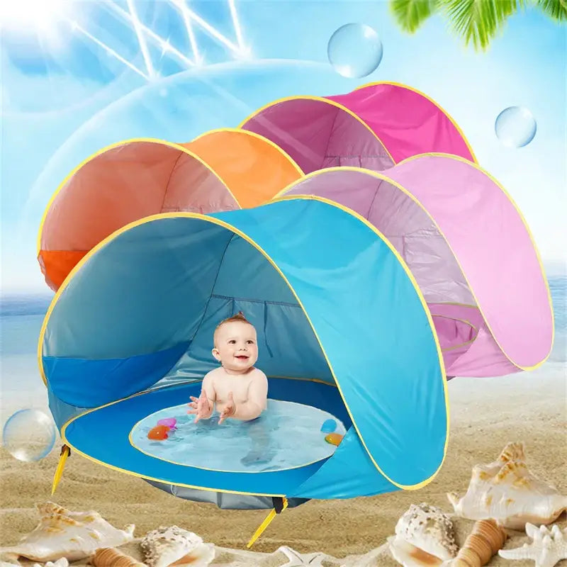 Baby Beach Tent - UV Protection Pop-Up Sun Shelter for Infants