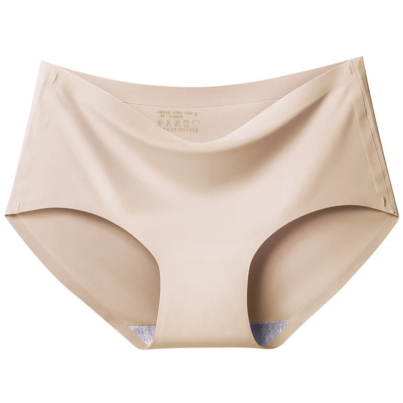Women Panties XXL Seamless Ice Silk Briefs Breathable Drop Shipping