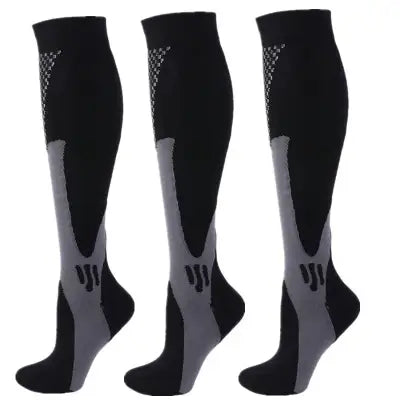 Home 3 Pairs Compression Socks 30mmHg for Varicose Veins and Edema - MIX003-64 / XXL