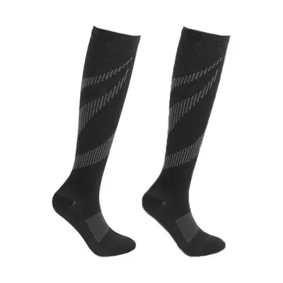 Compression Sport Socks for Varicose Veins Medical Nursing Stockings - YS041-Black / L-XL EU 41-45