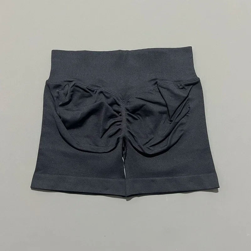 HISTELLO Seamless Yoga Shorts Small Polyamide Butt Lifting Activewear