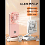 Rotary Vane Foldable Mini Neck Fan Natural Wind for Sports Portable Cooler