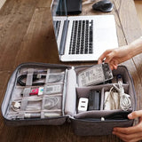 Cable Storage Bag Electronic Organizer Waterproof Portable Travel Pouch