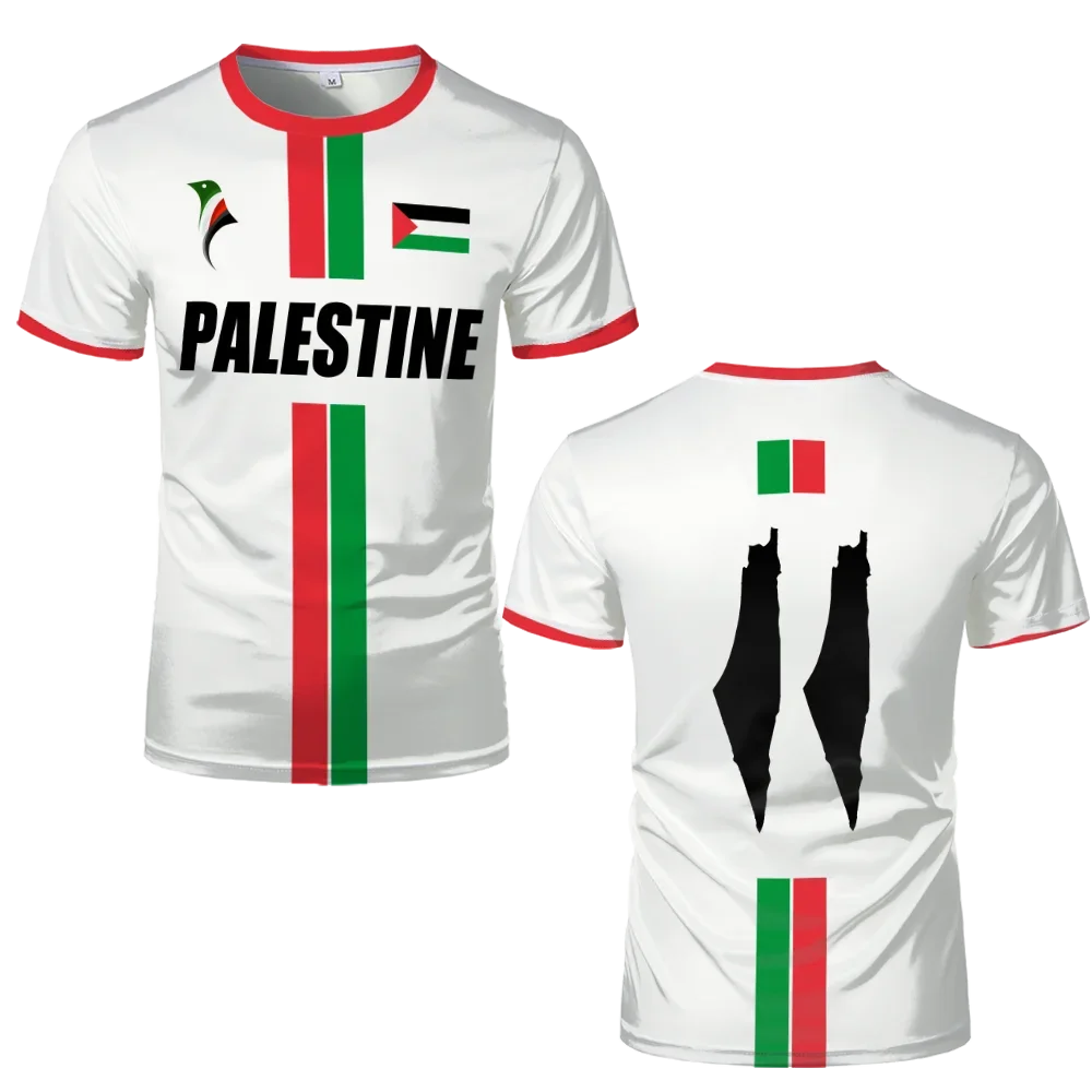 Palestine Flag 3D Printed Sports Tee Breathable Summer Fashion Top