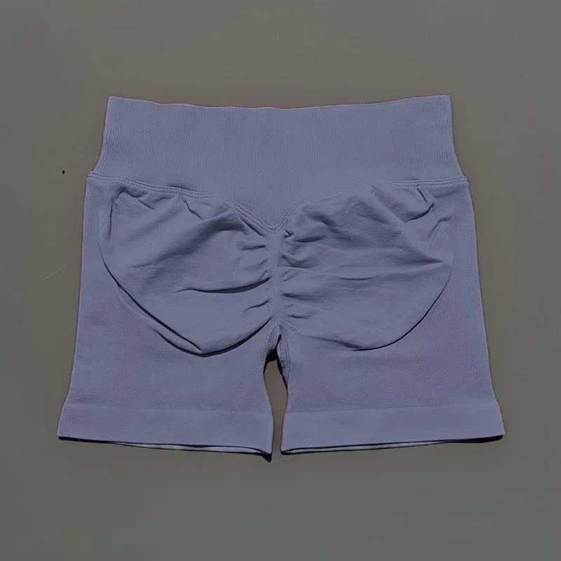 Women High Waist Seamless Shorts Stretchy Butt Lifting Yoga Shorts
