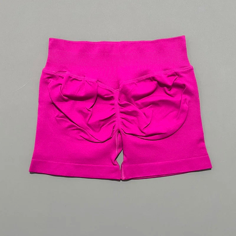 HISTELLO Seamless Yoga Shorts Small Polyamide Butt Lifting Activewear