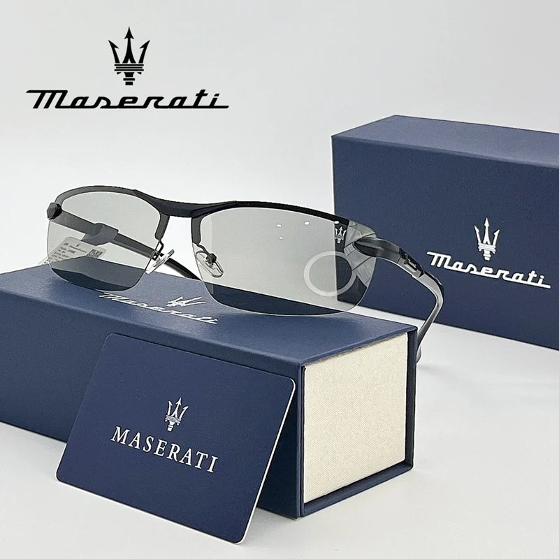 Maserati UV400 Polarized Sunglasses Classic Fashion Driving Glasses