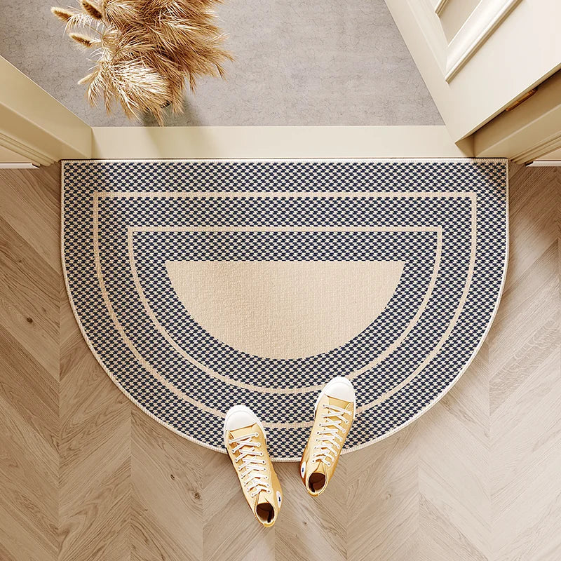 Semi-circular entryway door mat for any applicable scene - FQR-4 / 40x60cm 16x24inch