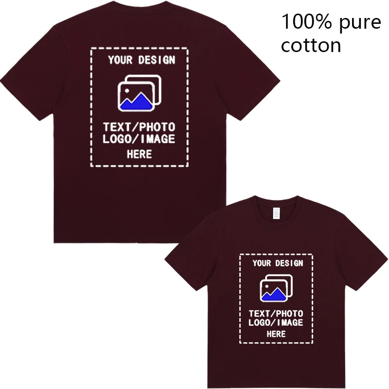 Custom Men's Cotton T-Shirts All Sizes for Team Sports and Gyms