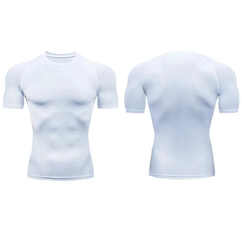 Men Compression Sportswear Standard Length – Quick Dry Gym Tee Men