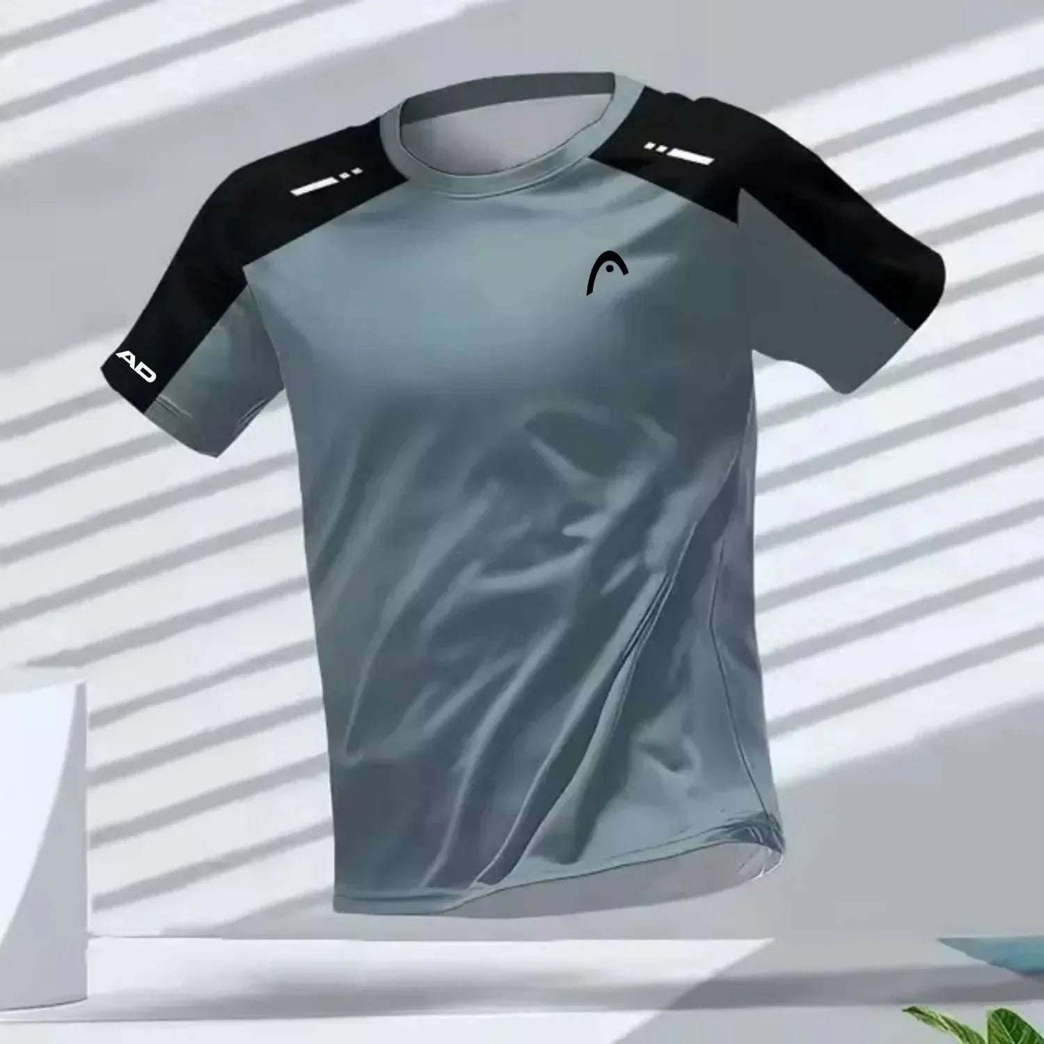 Men's Quick-Drying Short Sleeve Tops Breathable Running Tees
