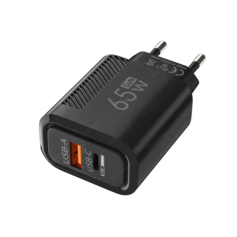 65W USB C GaN Fast Charging Wall Charger for Quick Charge Devices