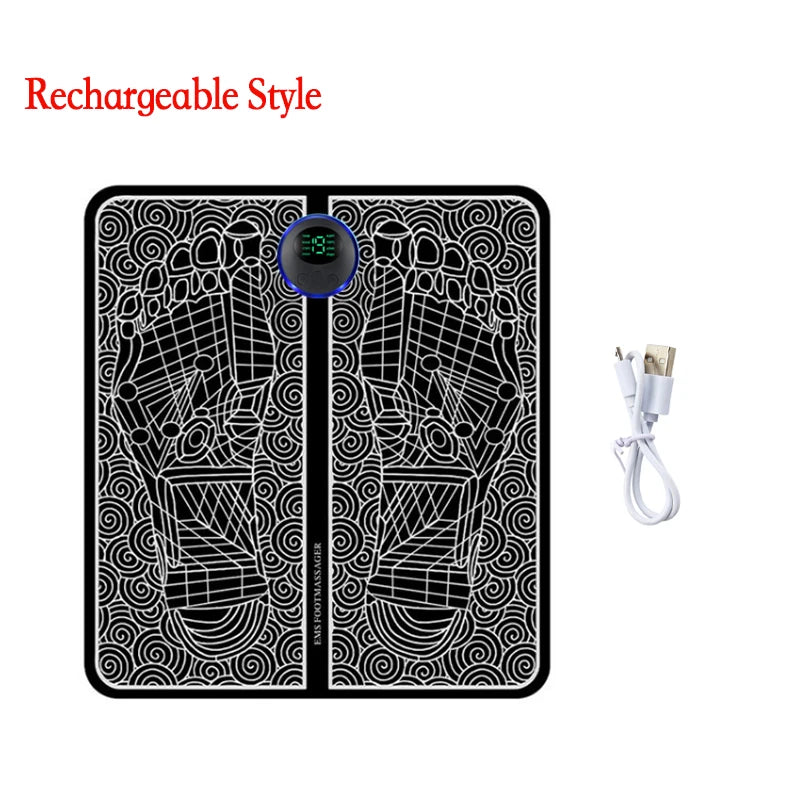EMS Foot Massage Pad with Multi Mode Muscle Relief for Home Fitness