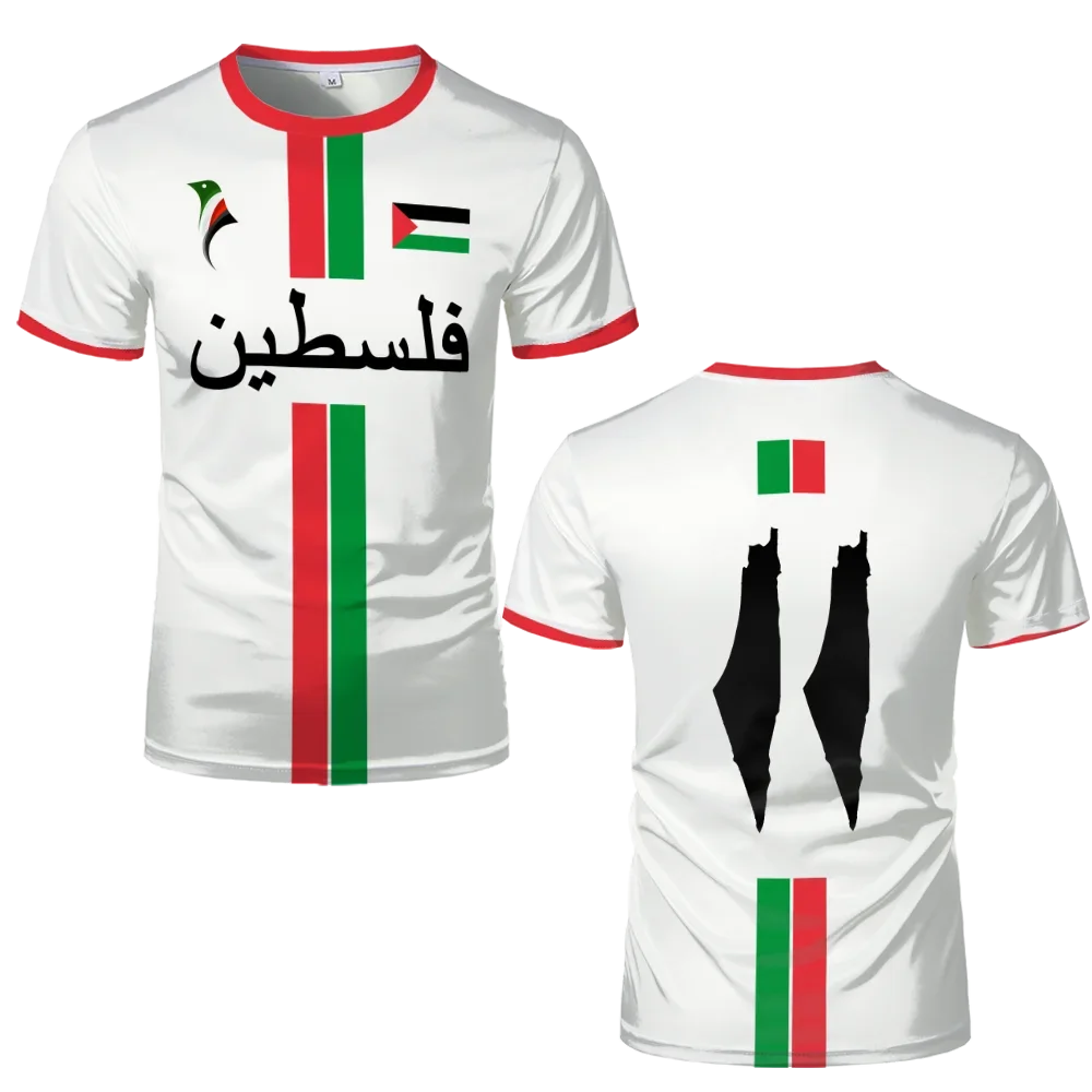 Palestine Flag 3D Printed Sports Tee Breathable Summer Fashion Top