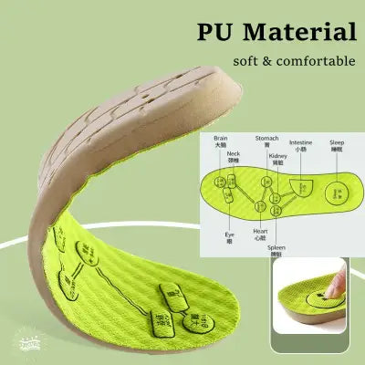 Breathable Deodorant Sport Acupressure Foot Insoles for Comfort