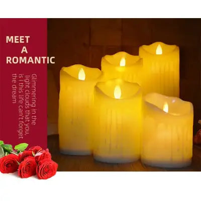 LED Simulation Electronic Candle Light Decorative Home Accent - M 7 5 12 5cm g009b