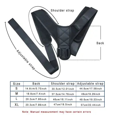 Home Back Posture Correction Belt for Hunchback and Shoulder Straightening