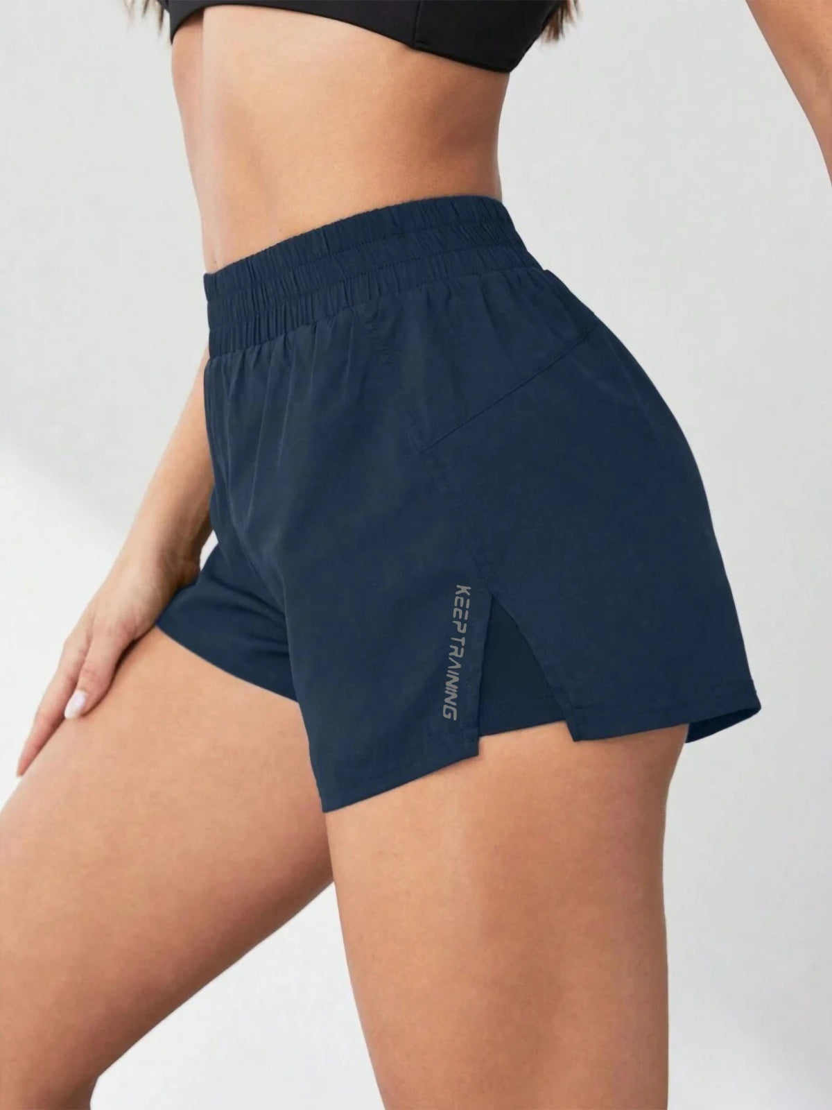Yoga Anti-Exposure Shorts Faux Two-Piece Style Running Fitness Pants