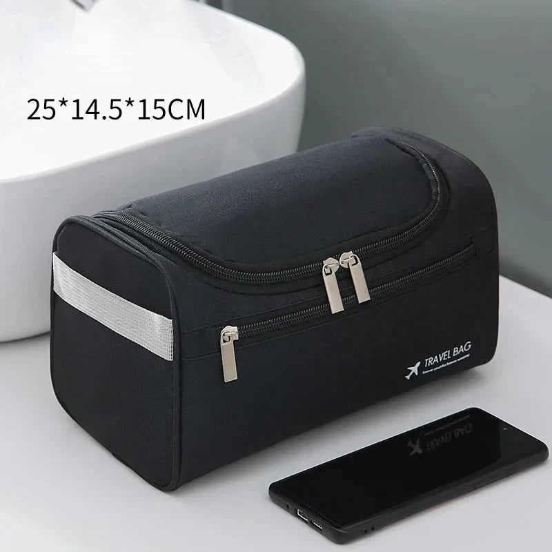 Leather Toiletry Bag Large Dopp Kit – Hanging Travel Cosmetic Case