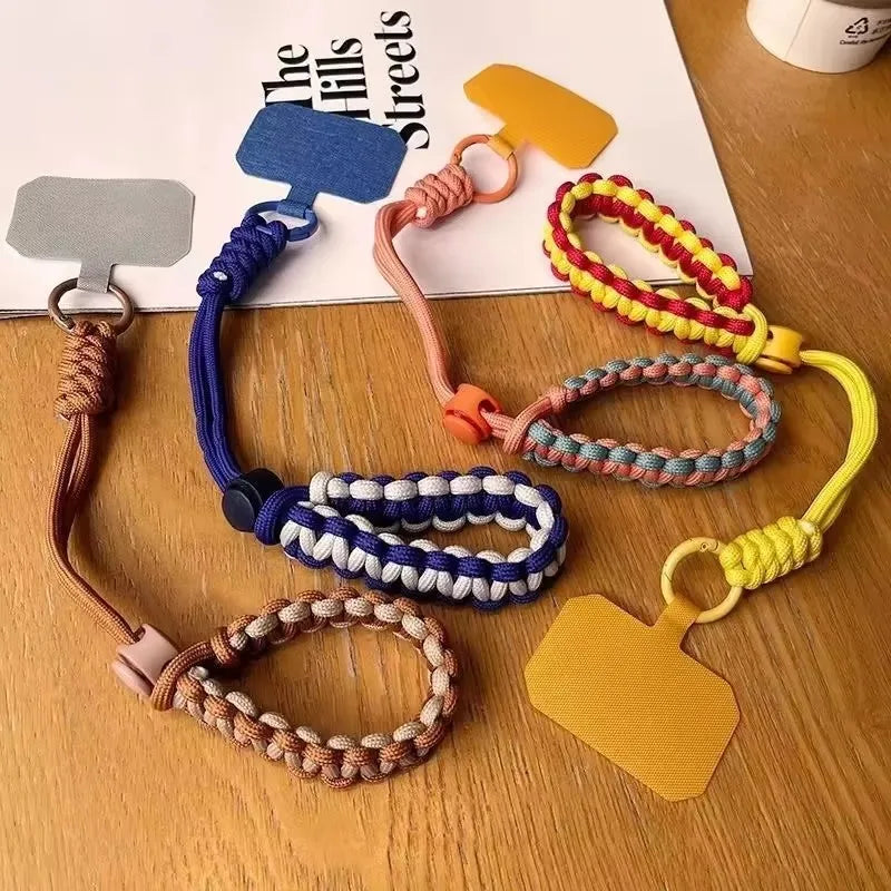 Universal Phone Lanyard Handwoven Wrist Strap Safety Rope Secure Bracelet