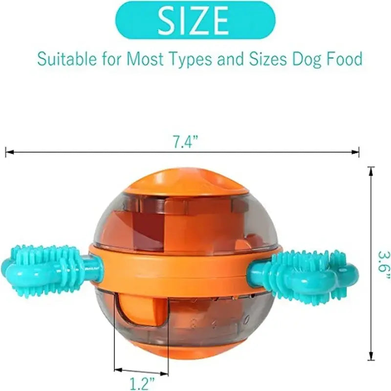 UFO Shaped Tumbler Automatic Feeder and Dog Puzzle Toys Set