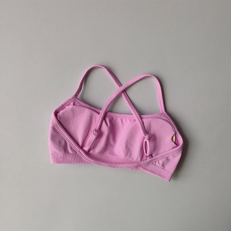 Seamless Sports Bra Shockproof Back Yoga Crop Top Fitness Style