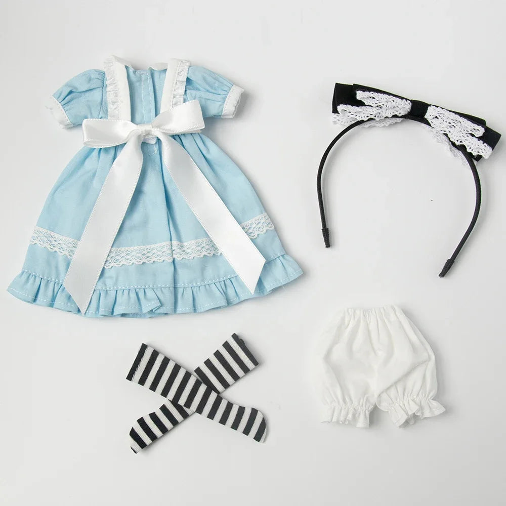Blythe Clothes Vintage Lace Maid Set for YMY OB22 Doll Accessories