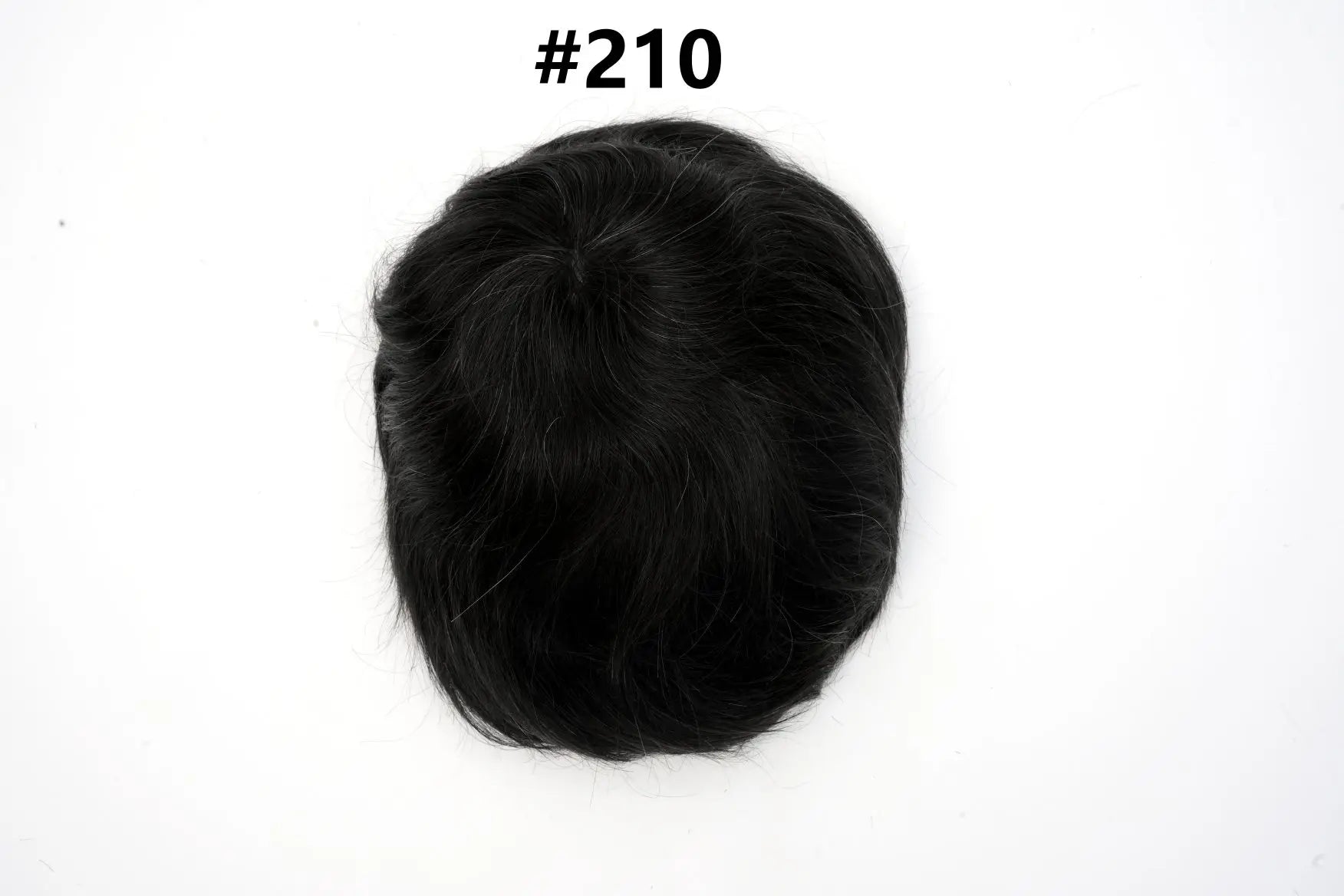 Mens Toupee Human Hair Piece Thin Skin V Loop Natural Hairline