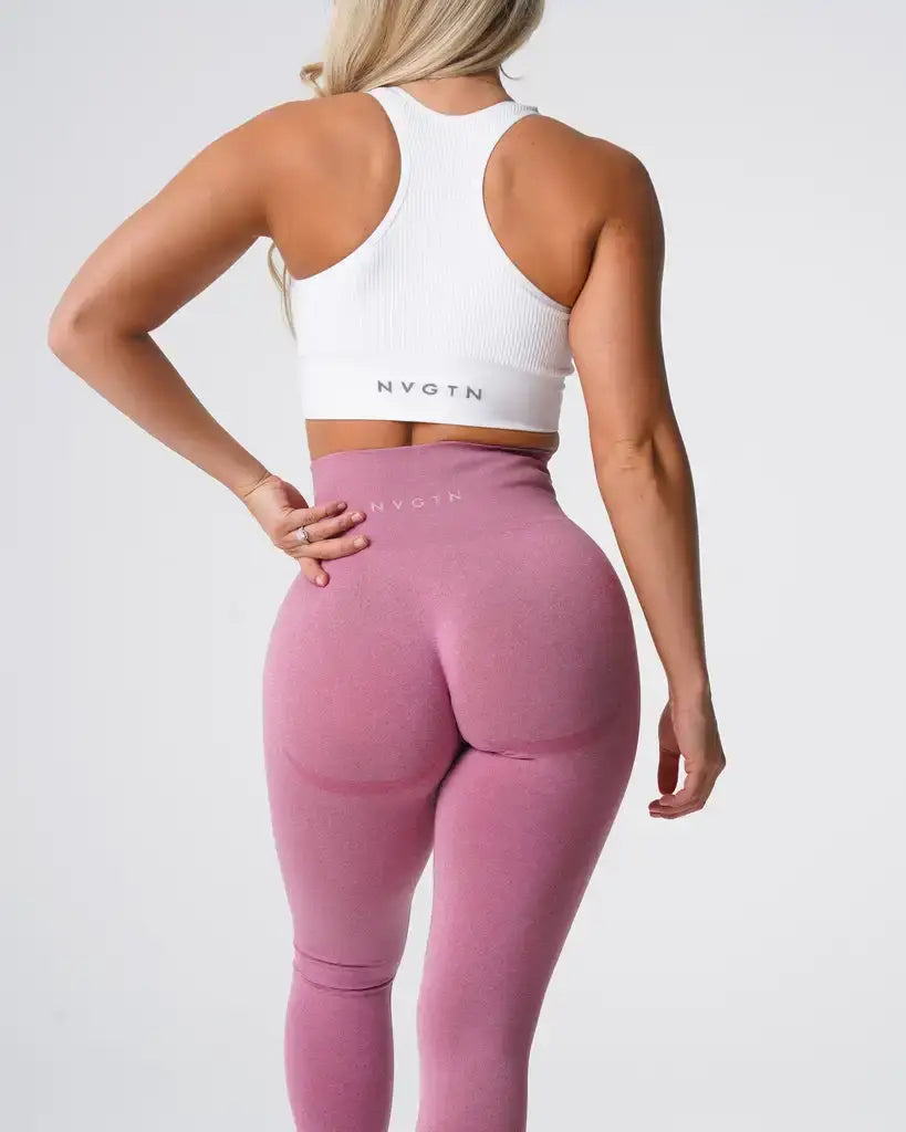 Speckled Seamless Spandex Leggings: Soft Workout Tights