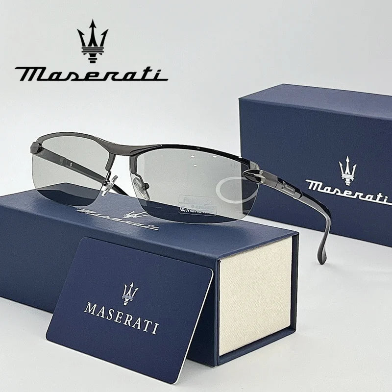 Maserati UV400 Polarized Sunglasses Classic Fashion Driving Glasses