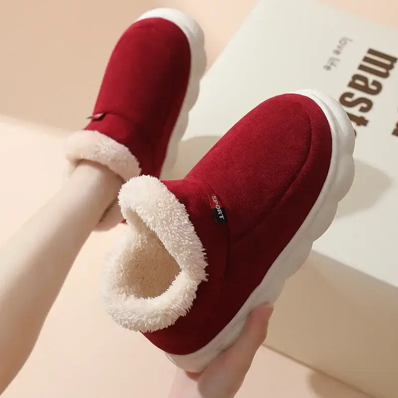 Kidmi Winter Shoes Casual Outdoor Cotton Plush Padded Slippers