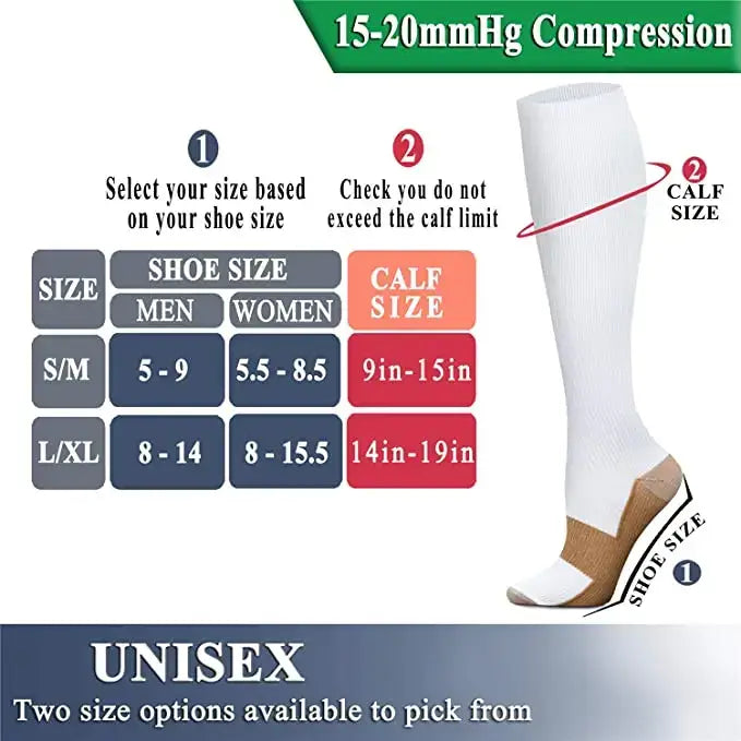 Compression Sport Socks for Varicose Veins Medical Nursing Stockings