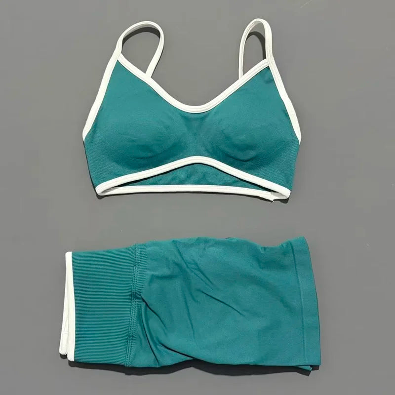 Women Ignite Sculpt Elastic Yoga Bra Set Sculpting Fitness Suit