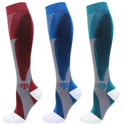 Home 3 Pairs Compression Socks 30mmHg for Varicose Veins and Edema - MIX003-227 / XXL