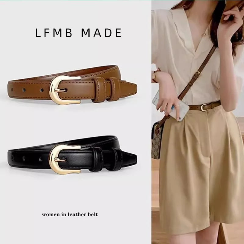 Brown Belt Fashion Accessory Summer Versatile Casual Style